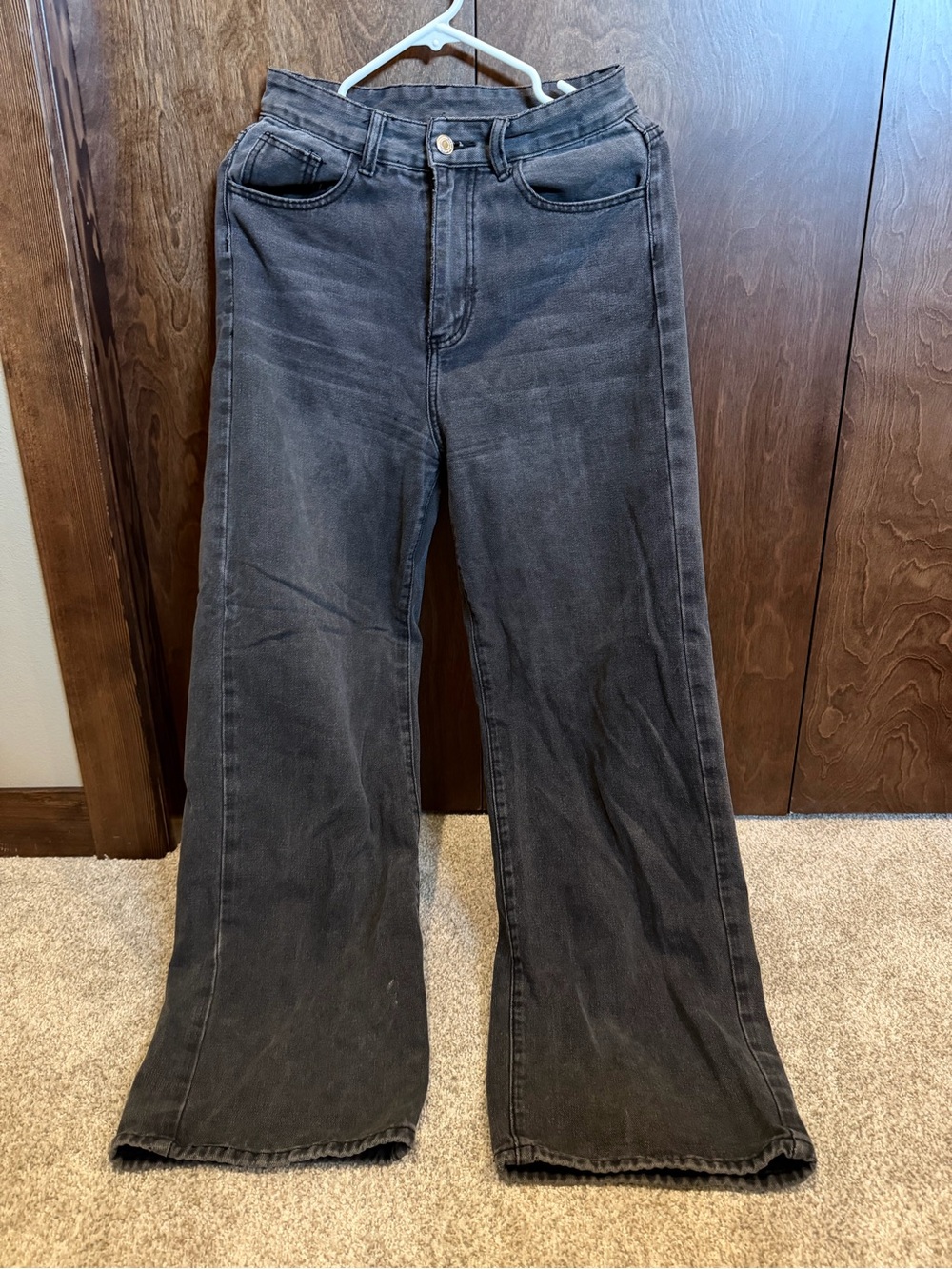 Women’s High-Rise Wide Leg Jeans Black Wash